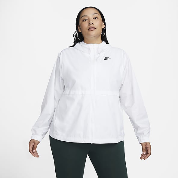 White nike rain jacket online